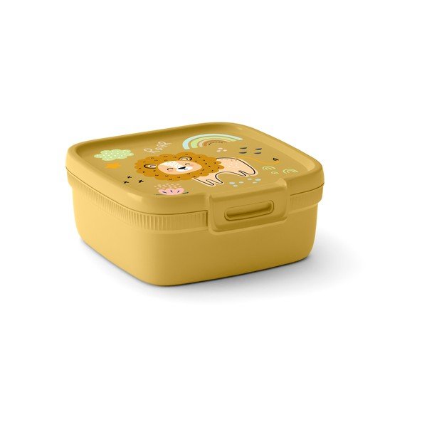 Cutie de gustări pentru copii galbenă din plastic – Curver