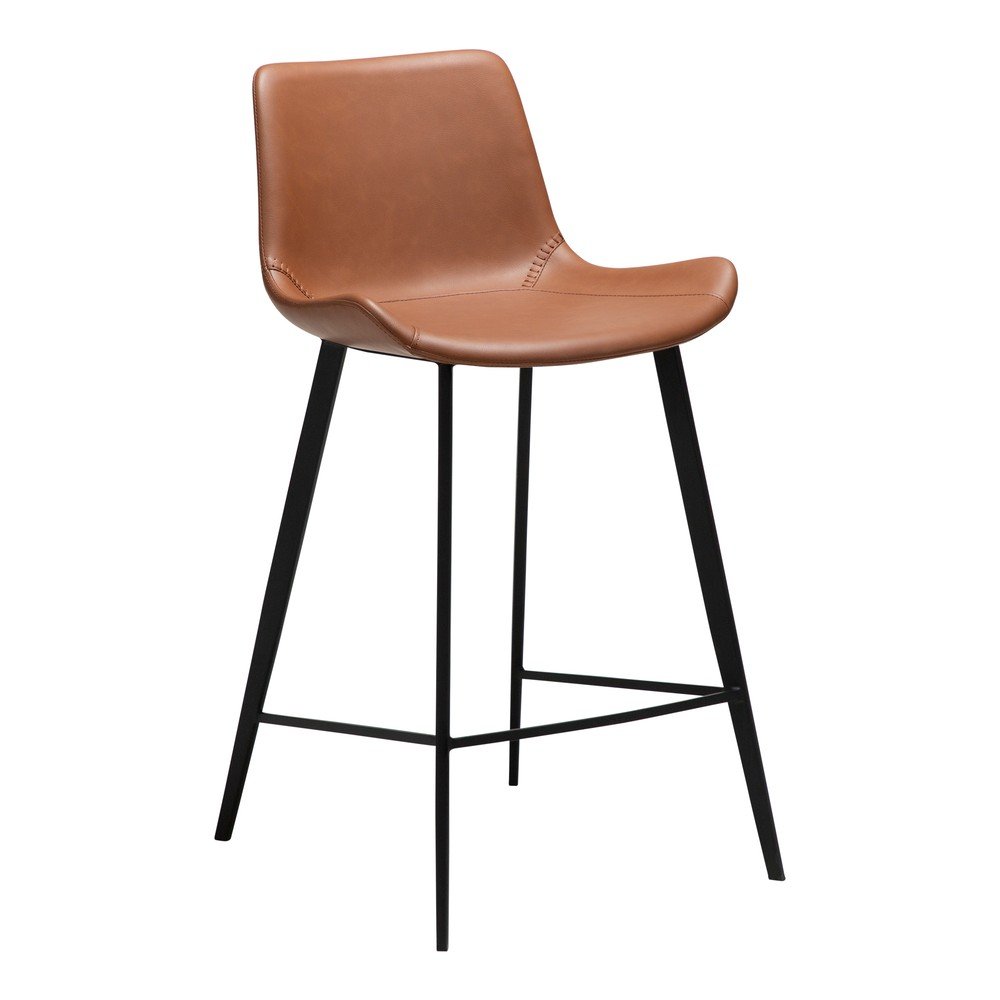 Scaun de bar maro coniac (înălțime șezut 65 cm) Hype – DAN-FORM Denmark