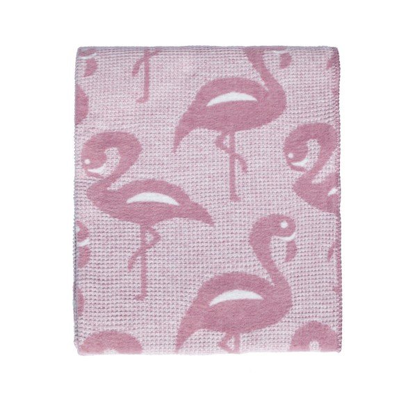 Pătură Flamingo, 180 x 220 cm, roz-image-1