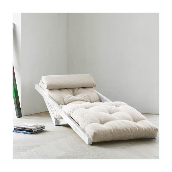 Fotoliu Karup Figo White/Natural, 70 cm-image-1