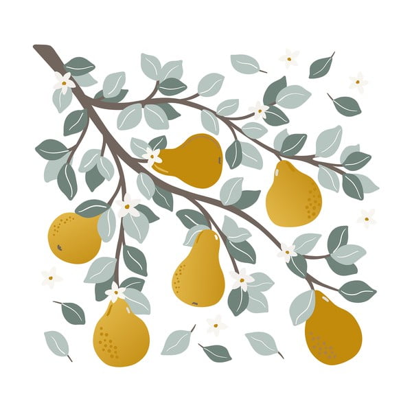 Folie cu stickere 54x50 cm Pears On A Branch – Lilipinso