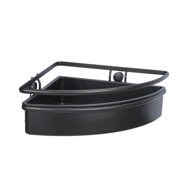 Raft de duș de colț Wenko Molinella, 30 x 9 cm, negru-image-2