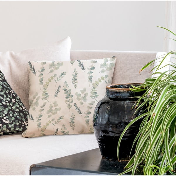 Pernă din bumbac Butter Kings Eucalyptus Branches, 45 x 45 cm-image-1