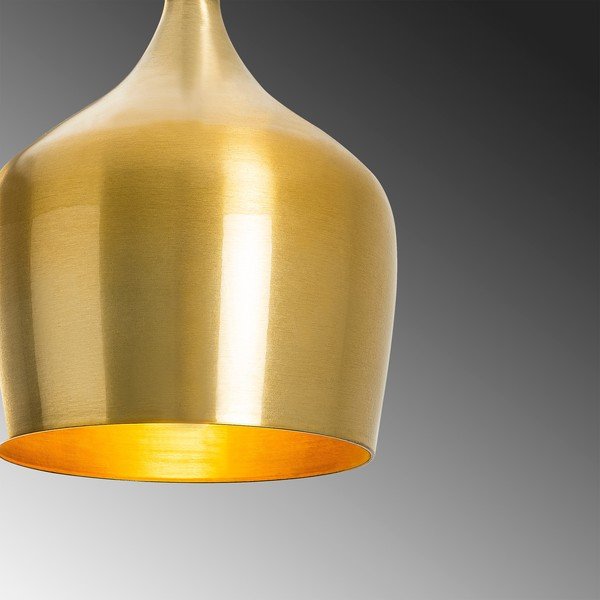 Lustră aurie cu abajur din metal ø 22 cm Dodo – Opviq lights-image-3