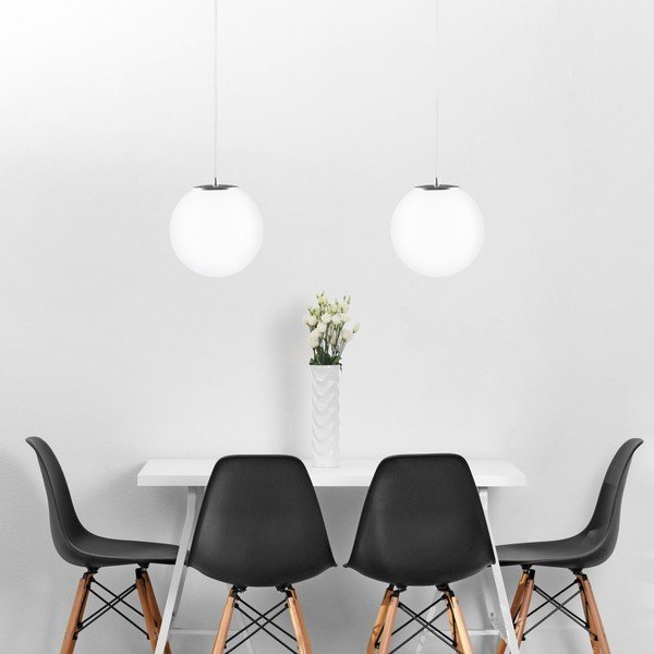Corp de iluminat dublu Sotto Luce Tsuki, Ø 30 cm, alb/argintiu-image-1