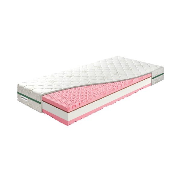 Saltea mediu-fermă/extra dură din spumă reversibilă 120x200 cm BonRelax HR PLUS – BENAB-image-2