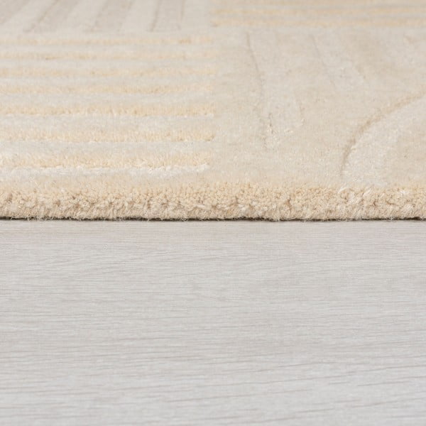 Covor bej rotund din lână ø 160 cm Zen Garden - Flair Rugs-image-4