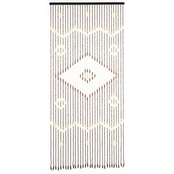 Draperie în culoare naturală din bambus 90x200 cm cu prindere la ușă Rhombus – Maximex