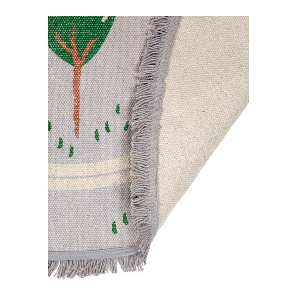 Covor lucrat manual pentru copii Nattiot Little Garden, ⌀ 120 cm-image-2