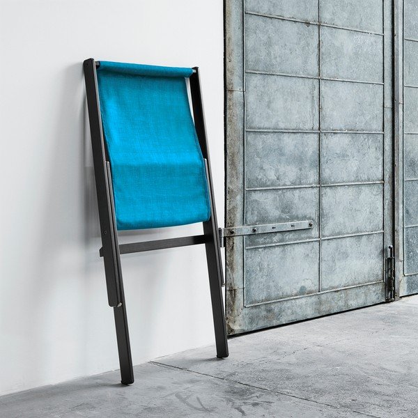 Fotoliu pliant Karup Boogie Black/Horizon Blue-image-1