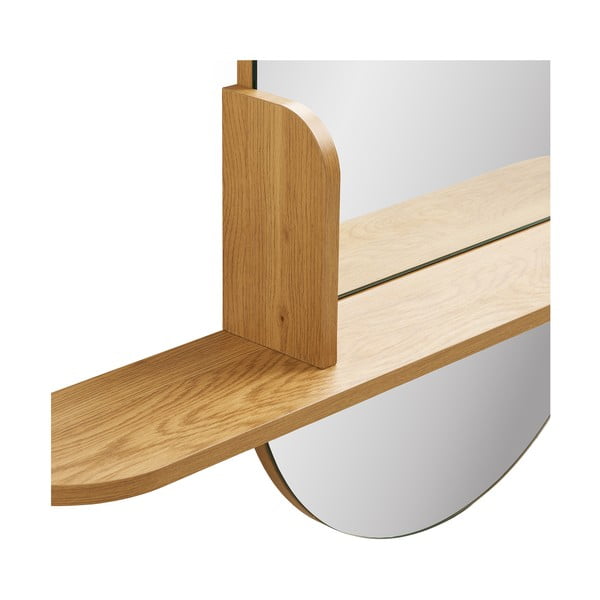 Oglindă de perete cu raft 92x94,5 cm Barco – House Nordic-image-4