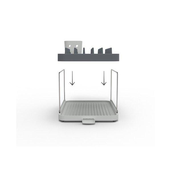 Scurgător de vase gri cu două nivele Duo – Joseph Joseph-image-4