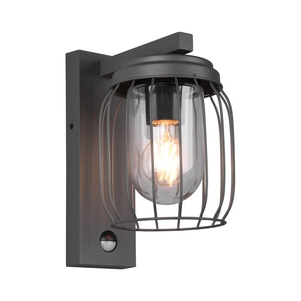 Corp de iluminat pentru exterior cu senzor de mișcare (înălțime 28 cm) Tuela – Trio