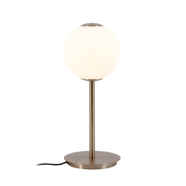 Veioză alămie LED cu intensitate reglabilă din metal cu abajur din sticlă (înălțime 37 cm) Audrey Table – UMAGE