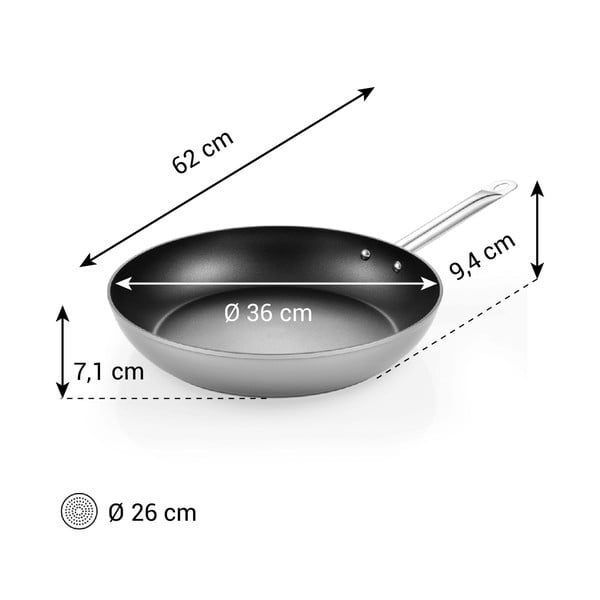 Tigaie cu suprafață antiaderentă din aluminiu ø 36 cm GrandChef+ – Tescoma-image-1