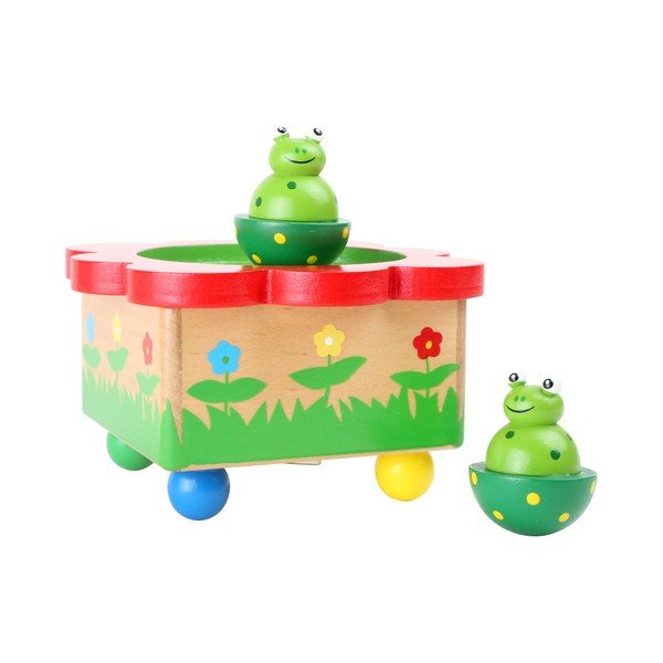 Cutiuță muzicală din lemn Legler Frog Pond