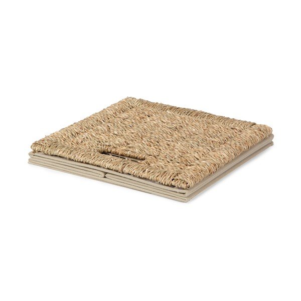 Cutie de depozitare în culoare naturală din iarbă-de-mare 30x30x30 cm – Compactor-image-4