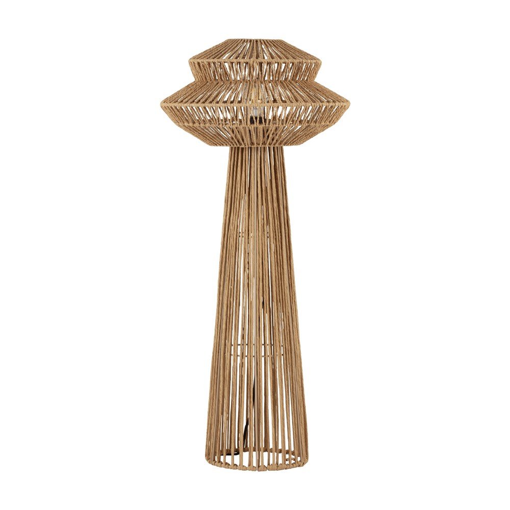 Lampadar în culoare naturală cu tapițerie din frânghie (înălțime 90,5 cm) Nua – Nova Luce