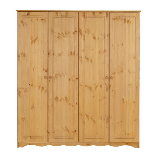 Șifonier din lemn masiv de pin cu 4 uși Støraa Amanda