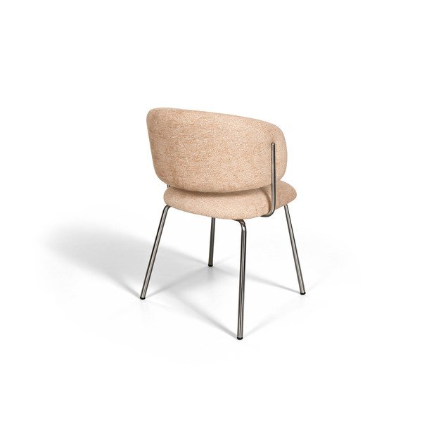 Set de scaune de living teracotă cu cotiere/stivuibil 2 buc. tapițat Elva – MOME-image-1