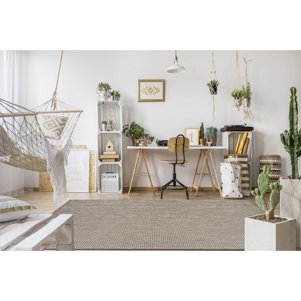 Covor potrivit pentru exterior Floorita Tatami, 200 x 200 cm, bej-image-1