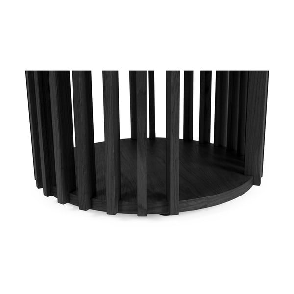 Măsuță auxiliară Woodman Drum, ø 53 cm, negru-image-1