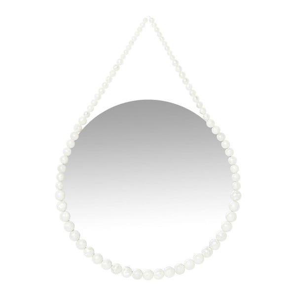 Oglindă de perete Kare Design Pearl, alb