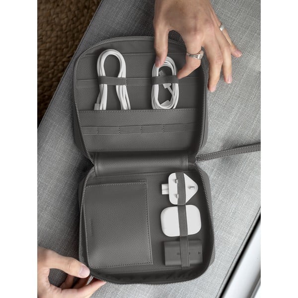 Organizator pentru cabluri din piele artificială Cable Tidy – Stackers-image-1
