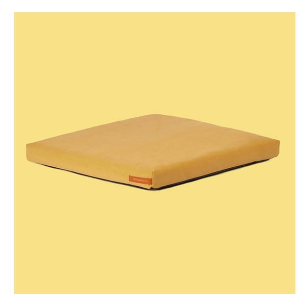 Saltea galbenă pentru câini din piele ecologică 60x70 cm SoftPET Eco L - Rexproduct-image-1
