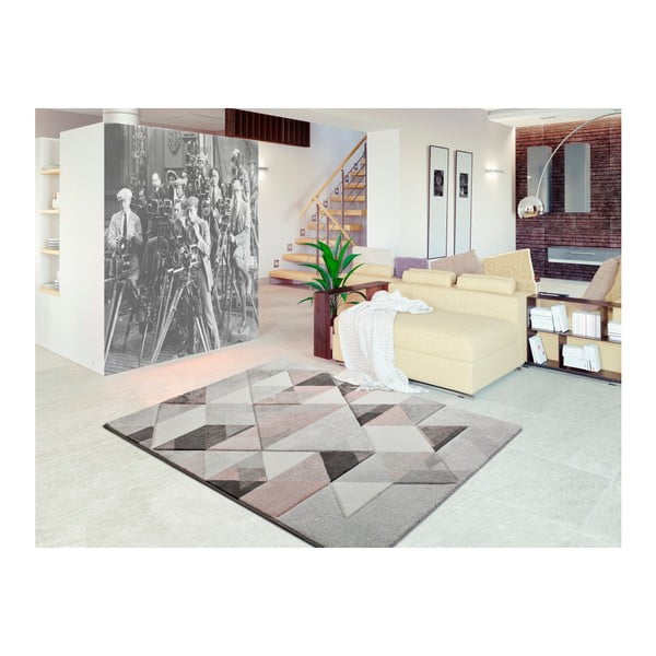 Covor Universal Pinky Dugaro, 160 x 230 cm, gri-roz-image-1