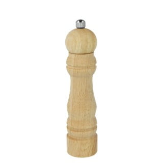 Râșniță din lemn de cauciuc pentru piper Metaltex, înălțime 17 cm