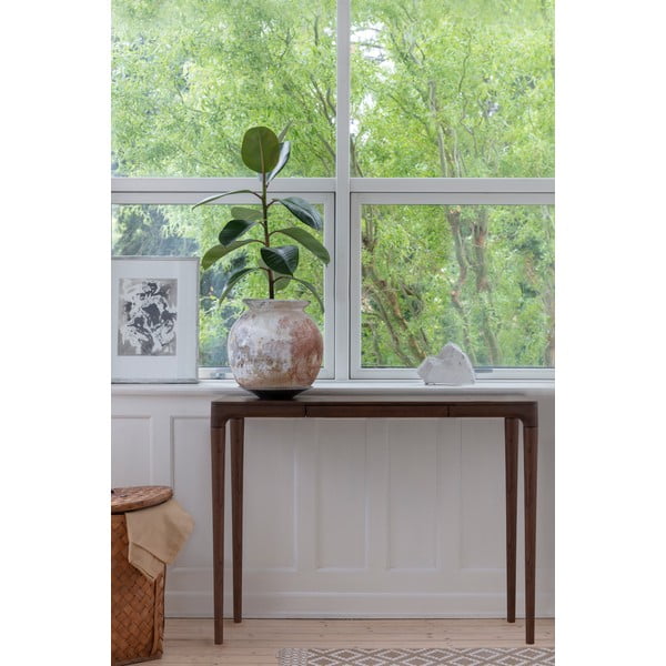 Masă consolă maro din lemn masiv de stejar 12x110 cm Heart'n'Soul – UMAGE-image-1