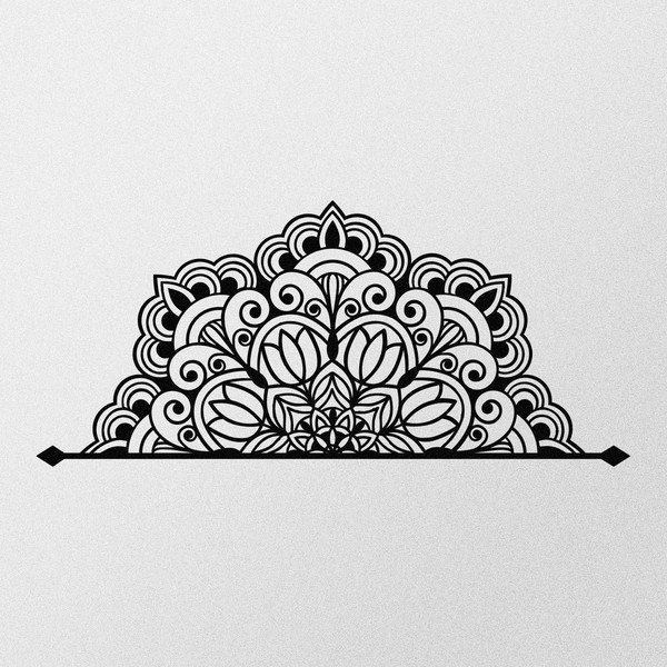 Decorațiune de perete din metal 160x70 cm Mandala – Wallity-image-4