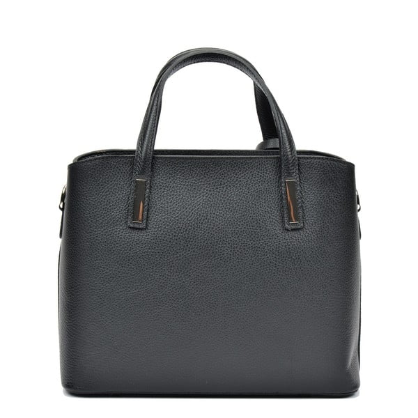 Poșetă din piele Sofia Cardoni Lacy, negru-image-1