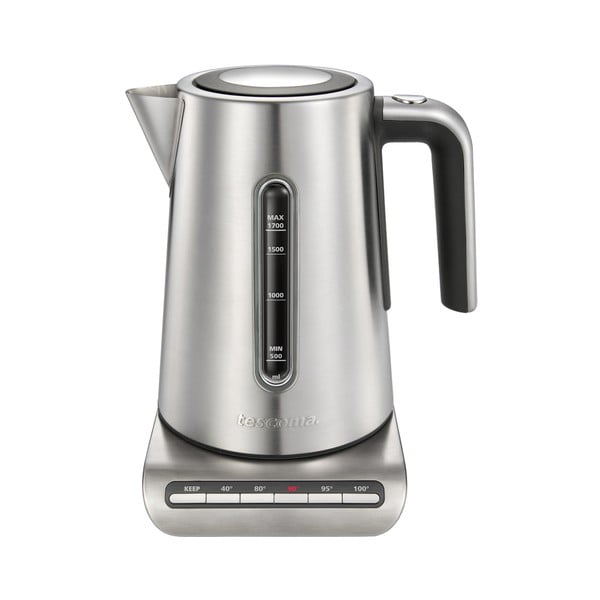 Ceainic electric argintiu din oțel inoxidabil 1.7 l President – Tescoma