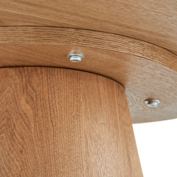 Măsuță de cafea în culoare naturală cu aspect de lemn de stejar ø 60 cm Tango – Furnhouse-image-4