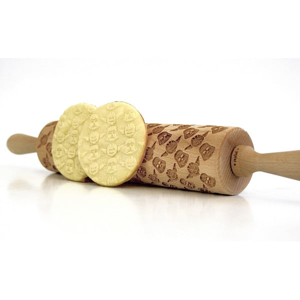 Făcăleț din lemn cu model pentru aluat Valek Star Wars-image-2