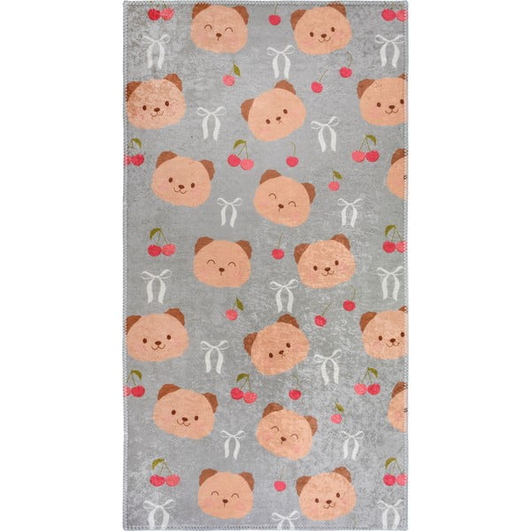 Covor pentru copii gri-maro lavabil 160x230 cm Cute Teddies – Vitaus
