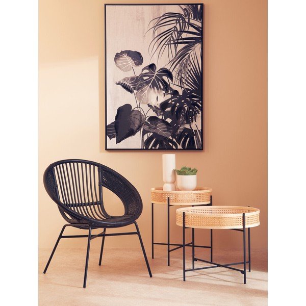 Măsuță de cafea în culoare naturală rotundă din ratan ø 60 cm Depok – Premier Housewares-image-3