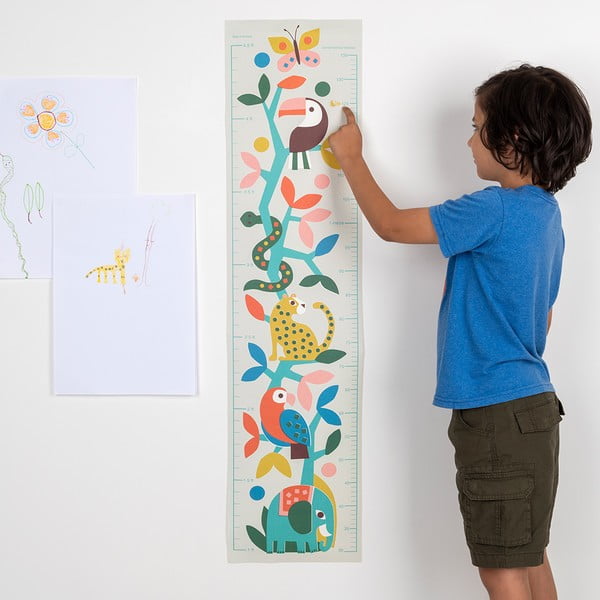 Autocolant pentru copii de tip metru pentru perete 28,5x115 cm Wild Wonders – Rex London-image-1