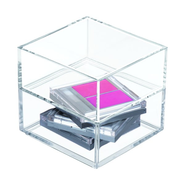 Organizator transparent stivuibil iDesign Clarity, 10 x 10 cm