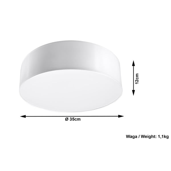Plafonieră Sollux Atis Ceiling, alb-image-4