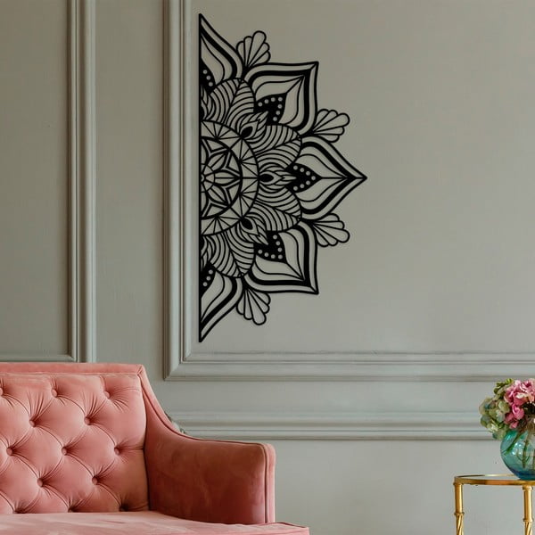 Decorațiune de perete din metal 118x59 cm Mandala – Wallity-image-4