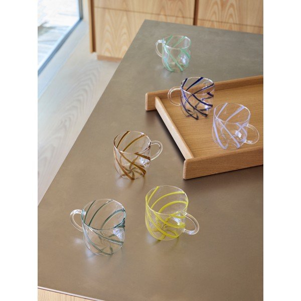 Căni albastre 2 buc. din sticlă borosilicată 450 ml Kiosk – Hübsch-image-2