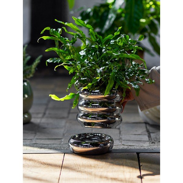 Ghiveci decorativ din gresie ø 16 cm Shine – Bloomingville-image-3
