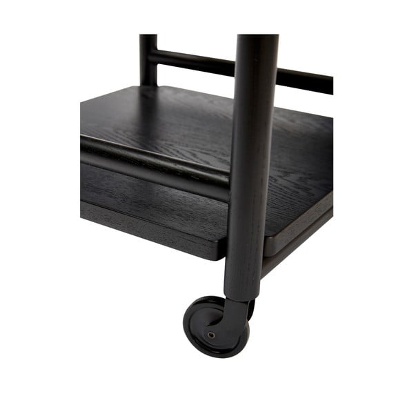 Măsuță de servire cu roți din lemn de stejar 40x40 cm Norm – Hübsch-image-2