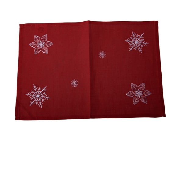 Suport pentru farfurii din material textil 33x48 cm  cu model de Crăciun Crystalline – Dakls