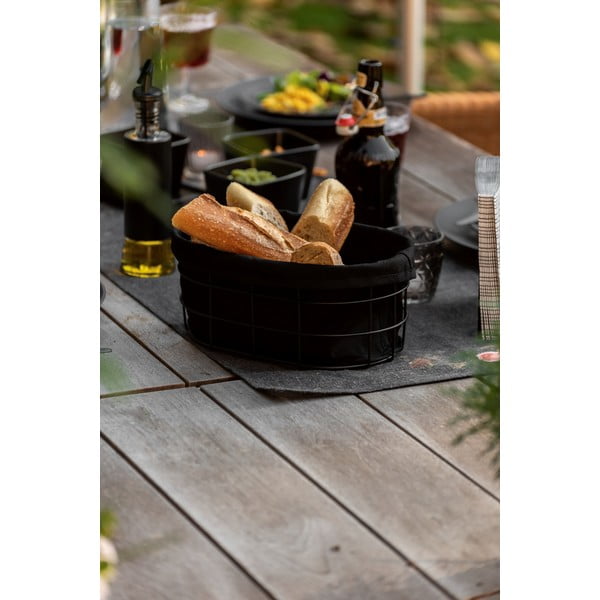 Suport cu inserție textilă pentru produse de patiserie Wenko Black Outdoor Kitchen Bela, negru-image-2