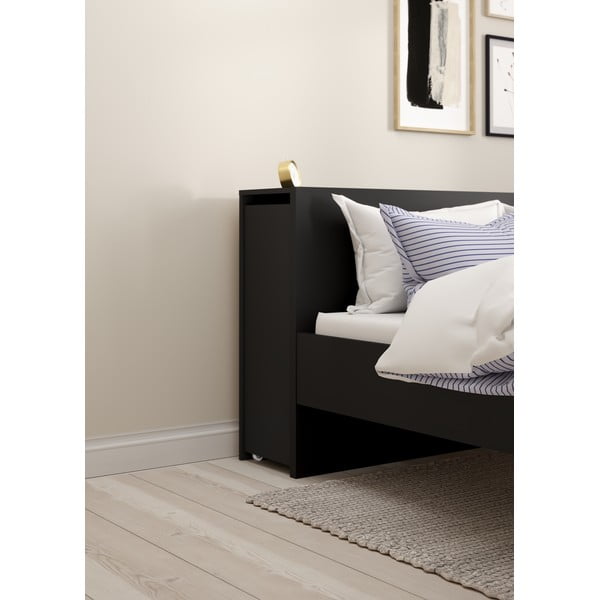 Tăblie de pat neagră 165x80 cm Naia – Tvilum-image-1