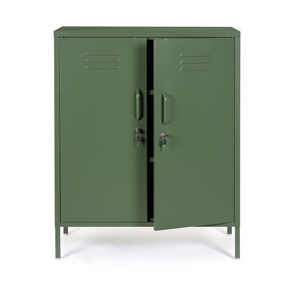 Dulap verde închis din metal cu încuietoare 80x101,5x40 cm Cambridge – Yes Everyday-image-3